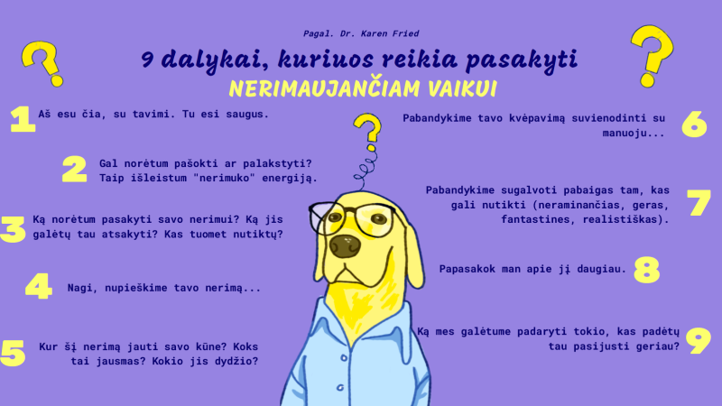 9 dalykai , kuriuos reikia pasakyti nerimaujanciam vaikui