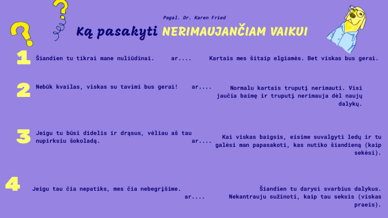 dalykai , kuriuos reikia pasakyti nerimaujanciam vaikui